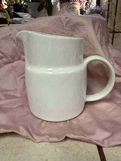 White Ceramic Pitcher