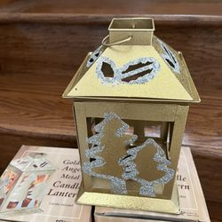 3 Gold Christmas Lanterns