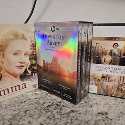 Downton Abbey: Complete Collection (Masterpiece) DVD + Emma & New Era DVD LOT
