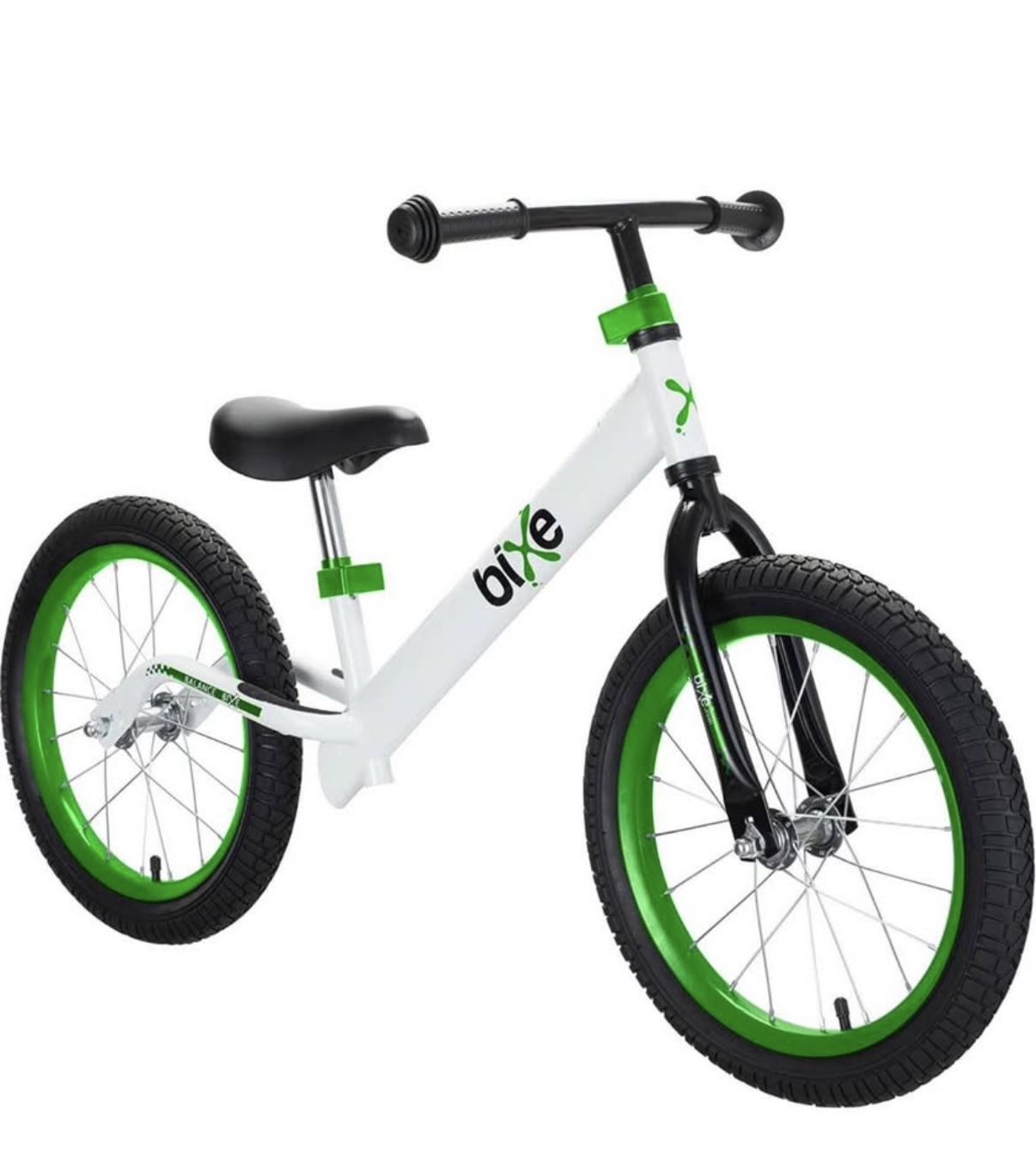 Bixie Balance Bike White & Green