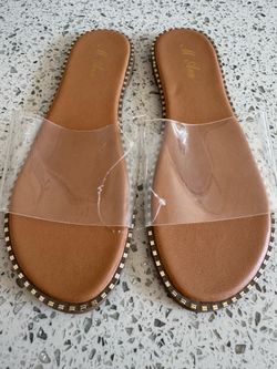 Clear sandals