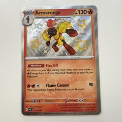 Armarouge Baby Shiny 115/091 Paldean Fates SV Pokemon