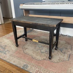 Black Piano Bench