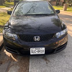 2010 Honda Civic Coup Black 2 Door Blue Title 120 K Milles Ac Works No Issues 
