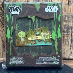 NEW Funko Pop! Yoda Force Star Wars Sliding Enamel Pin LE 1 of 1000 Disney Pins