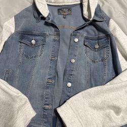 Torrid Jean jacket with hoodie