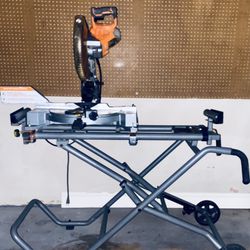 15 Amp 12 in. Corded Sliding Miter Saw and Universal Mobile Miter Saw Stand  ****MUST BE GONE BY TOMORROW ****** Moving 