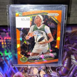 Dominique Malonga Panini Prizm Orange Rookie Card