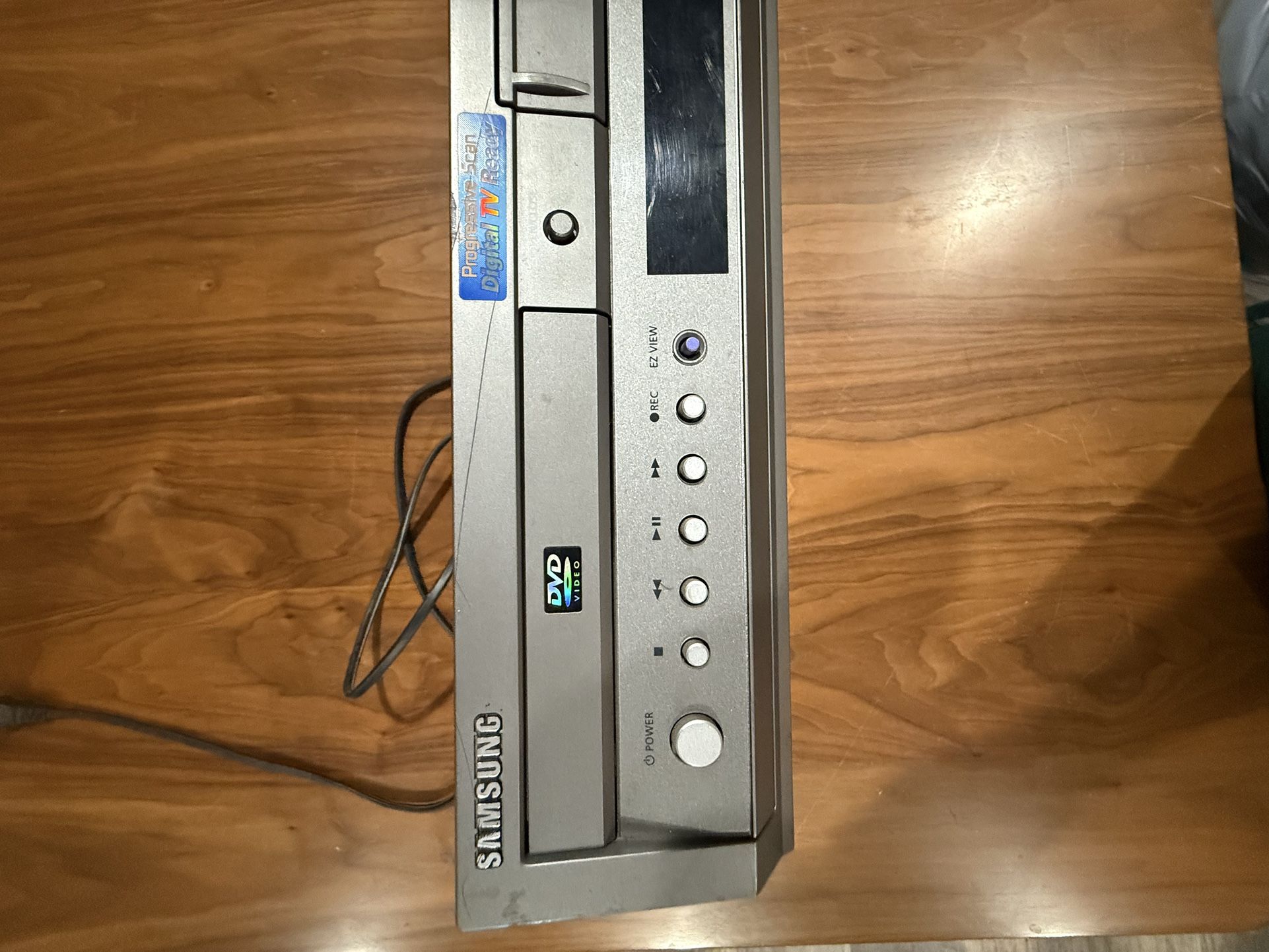 VHS and DVD player