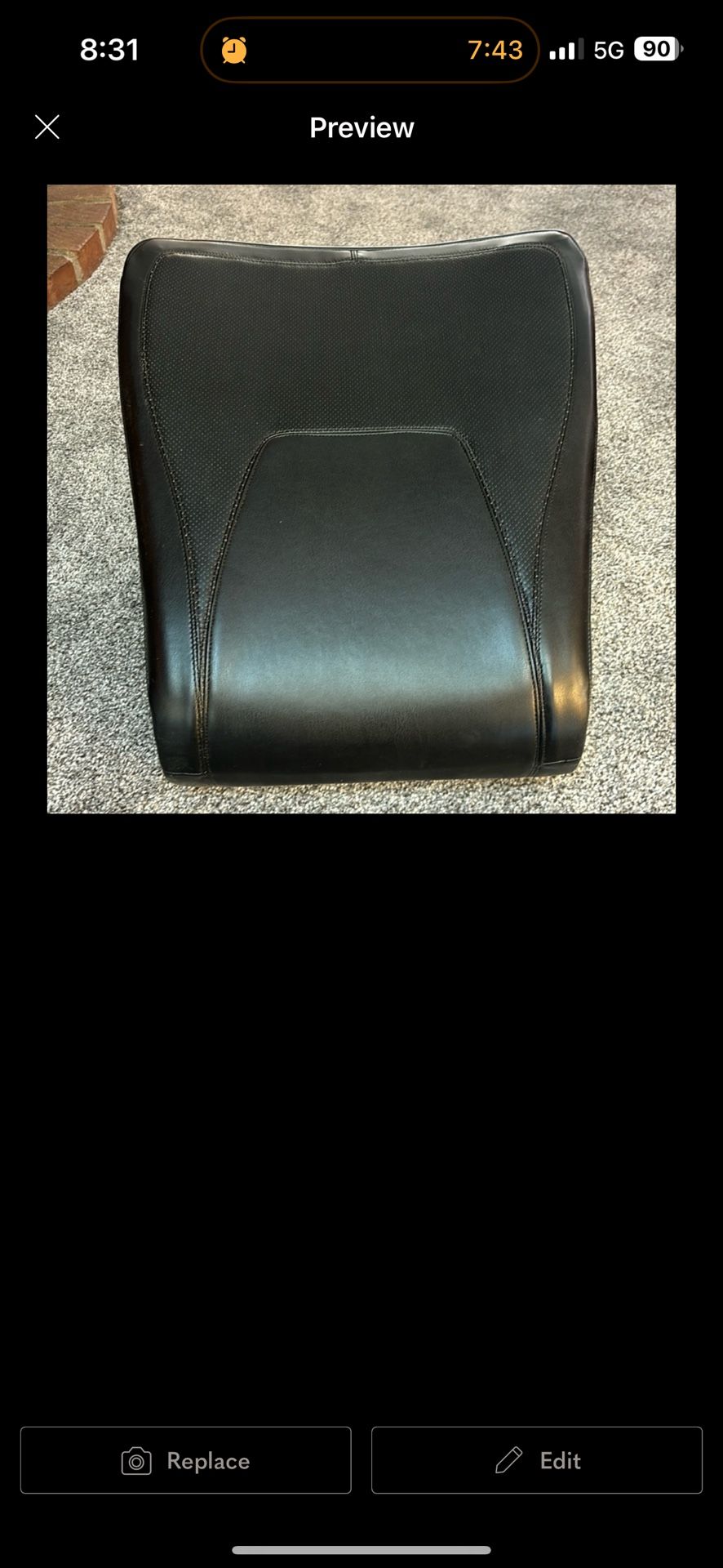 Ready Rocker Portable Rocking Chair In Black