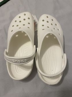 White Crocs Size 9M/11W