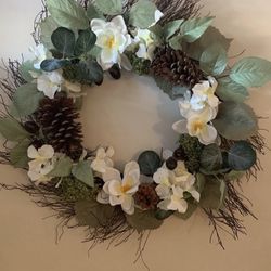 Gorgeous Handmade Magnolia Wreath For The Summer