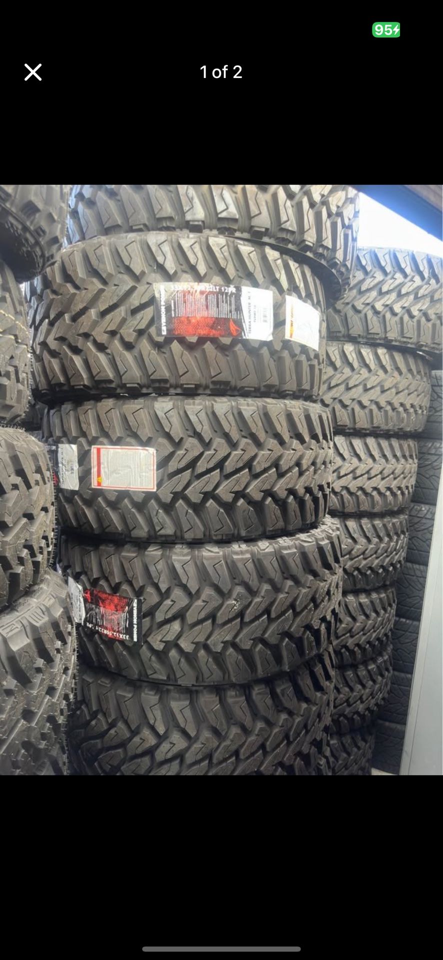 33x12.50R22LT Venom Terra Hunter M/T 12ply Tires
