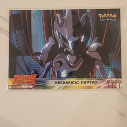 Pokemon Topps Mechanical Mewtwo Mewtwo Strikes Back Non Foil #6 Blue Label NM