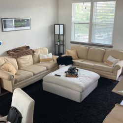 2 Couches And Ottoman For Sale 