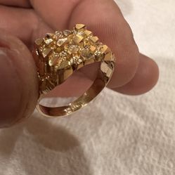 10k Nugget Ring