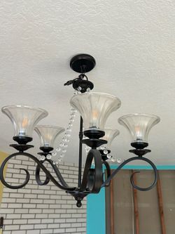 Black chandelier