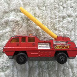 Vintage Matchbox 1970s Toy Car Fire Truck 