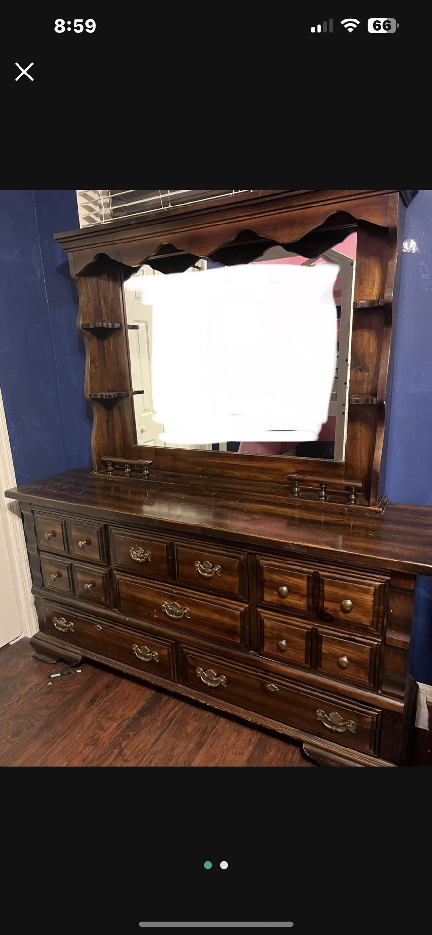 CHEST DRAWERS AND MIRROR