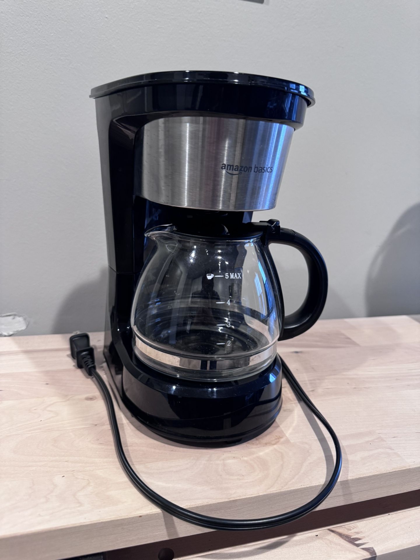 Amazon Basics Coffee Maker 5-Cup (Purchased Jan 1, 2025)