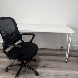 Ikea desk and desk chair - cash only