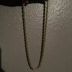 Gld Gold Rope Chain