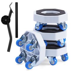 New Upgrade Furniture Sliders, Furniture Lift Heavy Duty Furniture Moving System with Roller Dolly Set