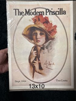 Vintage Cover Print of Sept 1916 The Modern Priscilla
