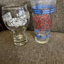 Vintage Pepsi Cola Glasses