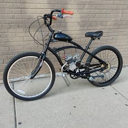 26" Hyper Single Speed 80cc Motorized Beach Cruiser