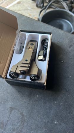 Tactical flashlight with green beam combo