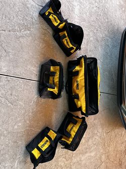 New dewalt tool bags only. 6 pieces must take all. Pick up only.