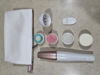 Braun FaceSpa Facial Epilator & Cleansing Brush Set - Excellent Condition
