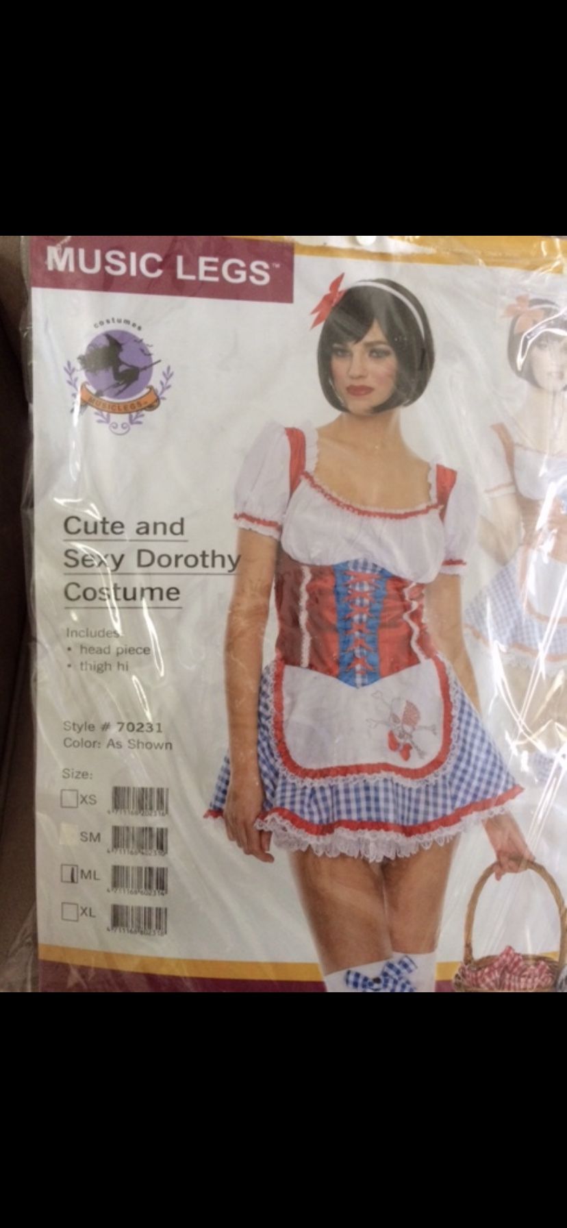 Ladies Dorothy Costume Size M