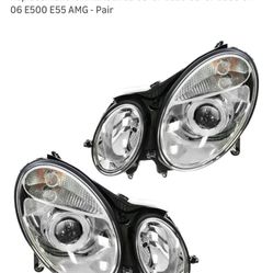 Headlights Mercedes E Class 