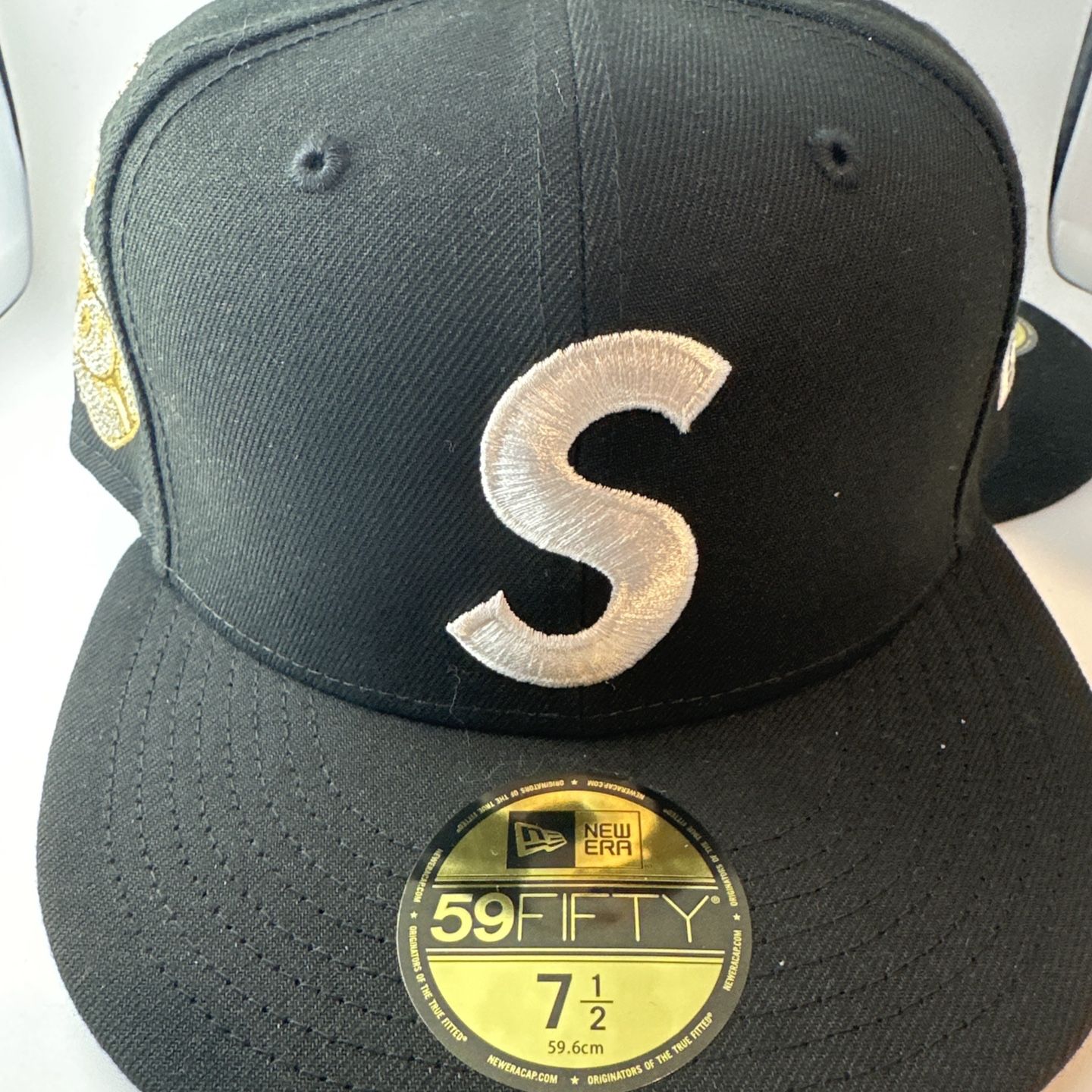 Supreme Jesus Piece S Logo New Era Black 7 1/2 for Sale in Brooklyn, NY -  OfferUp