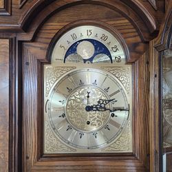 Beautiful Colonial Molyneux Grandfather Clock 1984 Amazing Condition