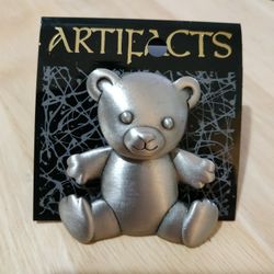 Women's Brooch With Move Teddy Bear