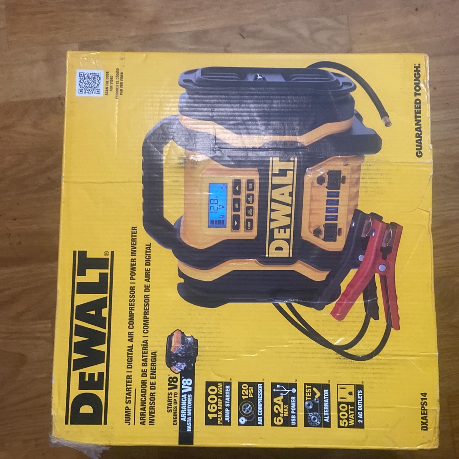 Dewalt -Jump starter/digital air Compressor/powerinverter