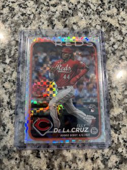 Elly De La Cruz Topps Chrome Rookie Xfractor 