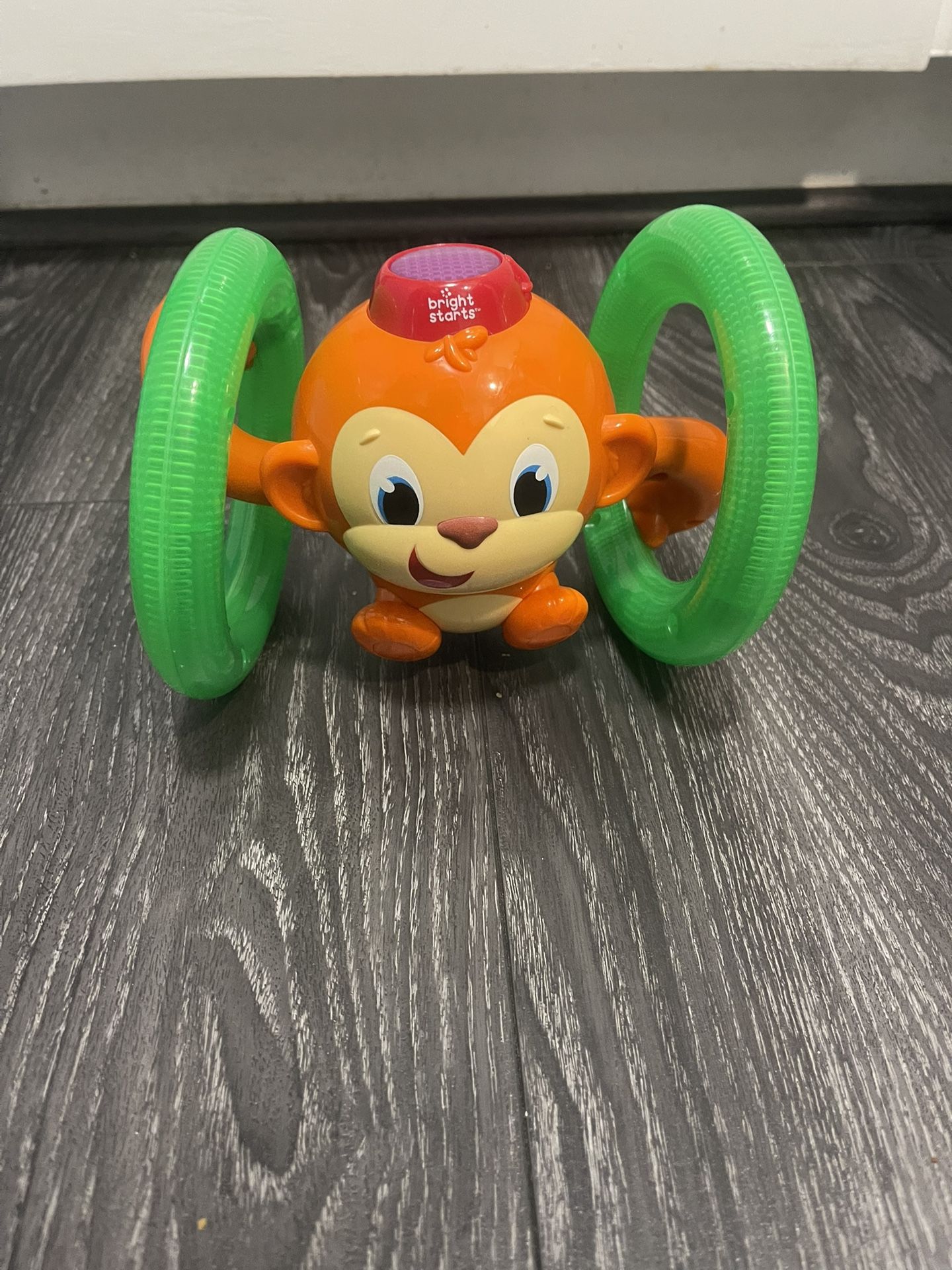 Bright Starts Roll & Glow Monkey. Baby toddler toy