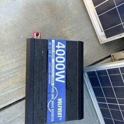4k Pure Sine Wave Inverter & 5 Solar Panels