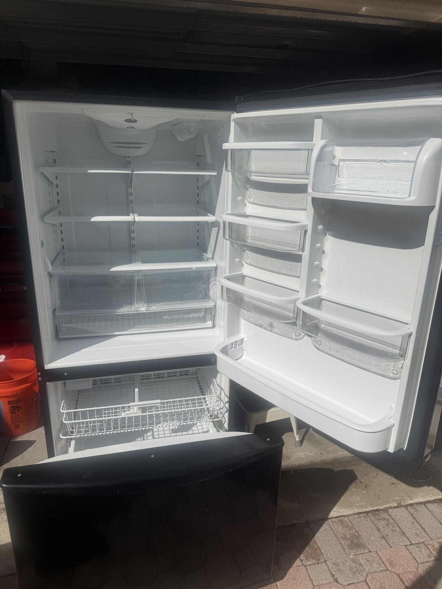 Black Refrigerator- Kenmore Elite