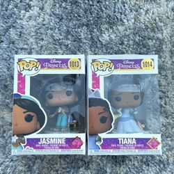 Funko Pop Jasmine and Tiana Set of 2 Disney Princess (message for individual)