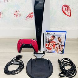 Sony PlayStation 5  - 825GB , Bonus 1 Game Madden 22 ( Used Very New  )