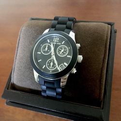 Michael Kors Chronograph Silicone Strap Watch