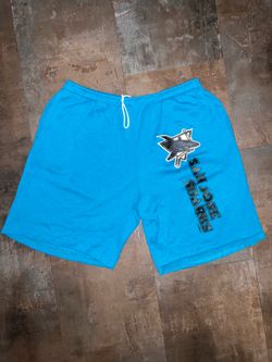 Vintage San Jose Sharks Sweat Shorts Size Large