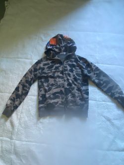 Grey bape hoodie