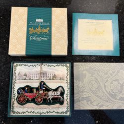 2001 White House Christmas Ornament First Family's Carriage Ride Andrew Johnson