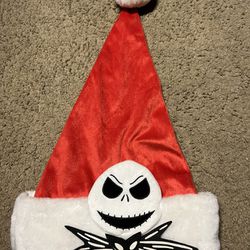 Tim Burton The Nightmare Before Christmas Santa Hat Jack Skellington  